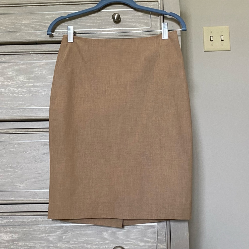 The Limited tan pencil skirt